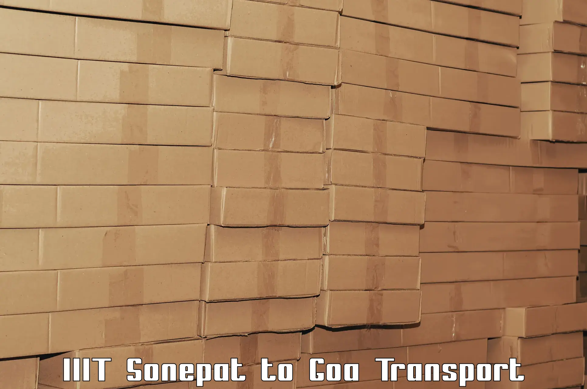 Vehicle courier services IIIT Sonepat to Canacona