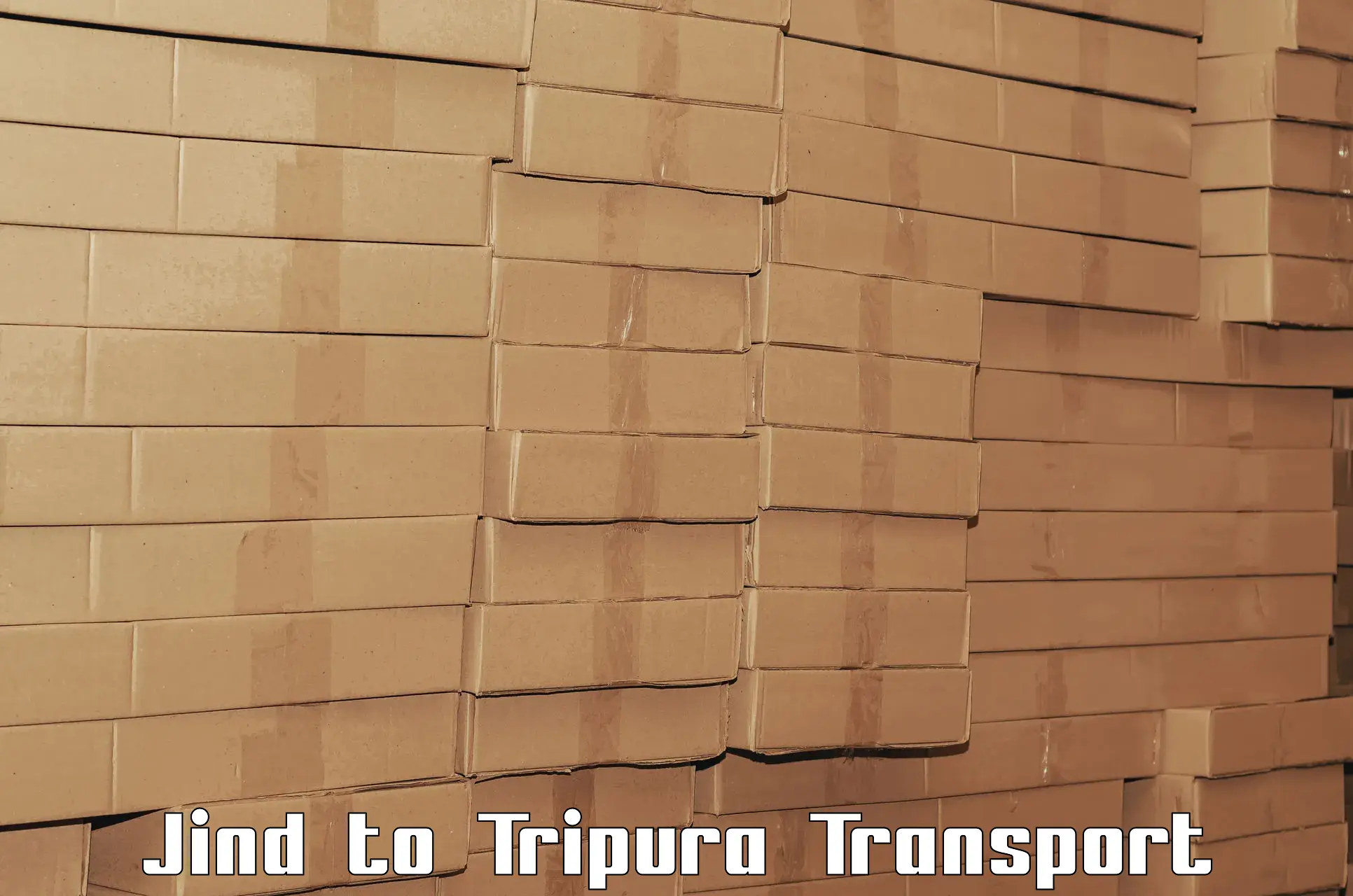 Air freight transport services Jind to North Tripura