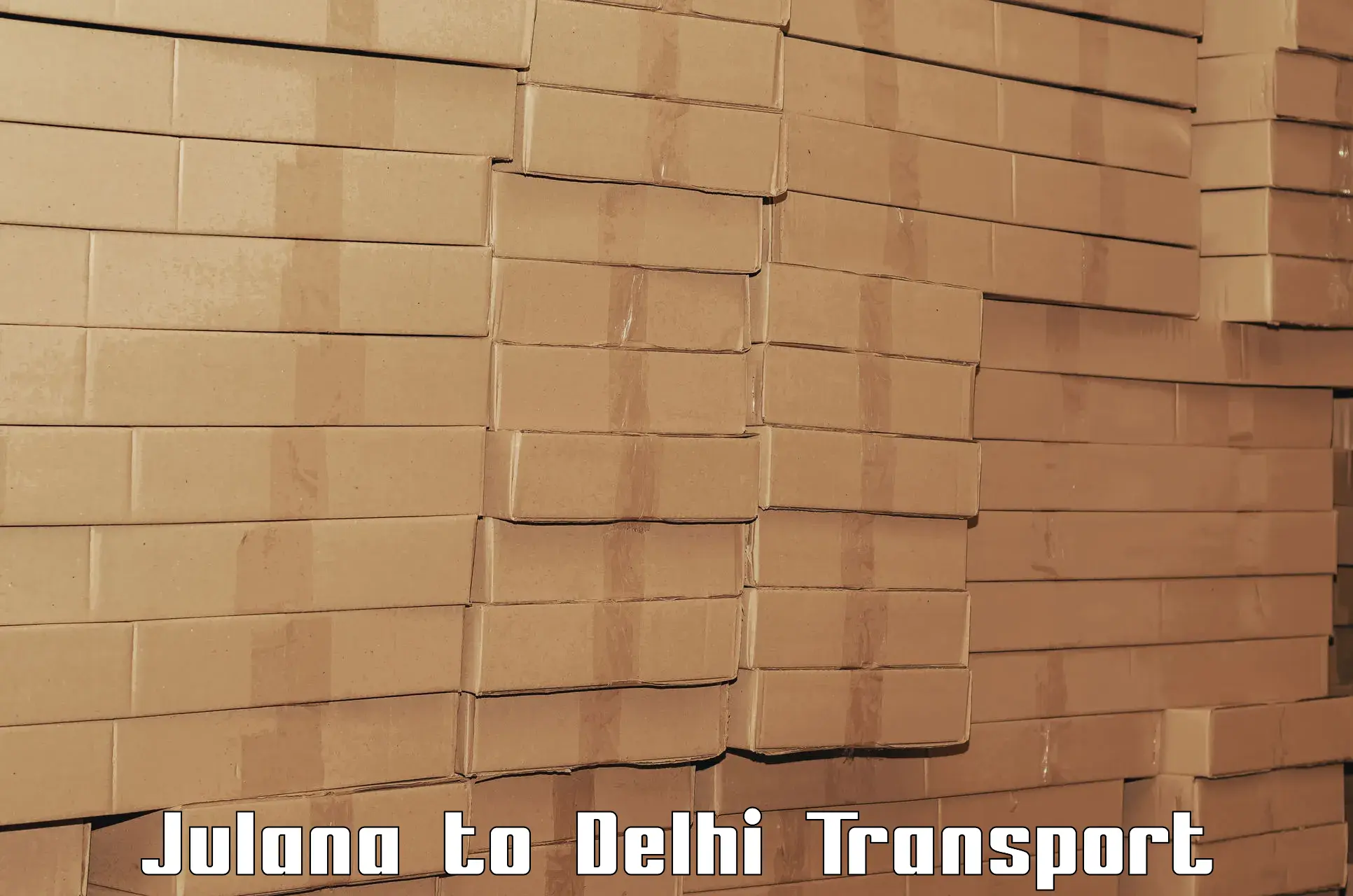 Nearest transport service Julana to Delhi Technological University DTU