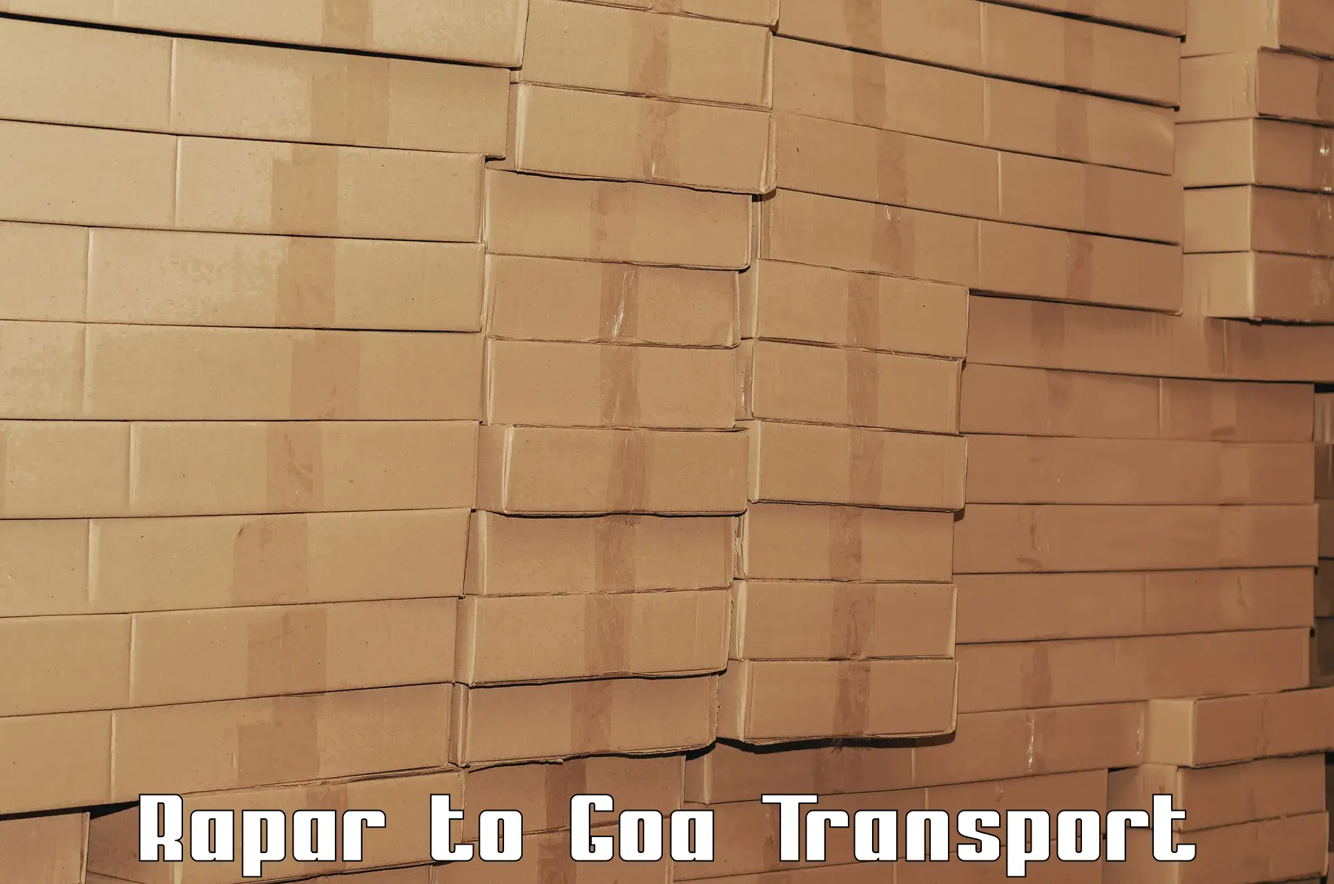 Transportation solution services Rapar to Vasco da Gama