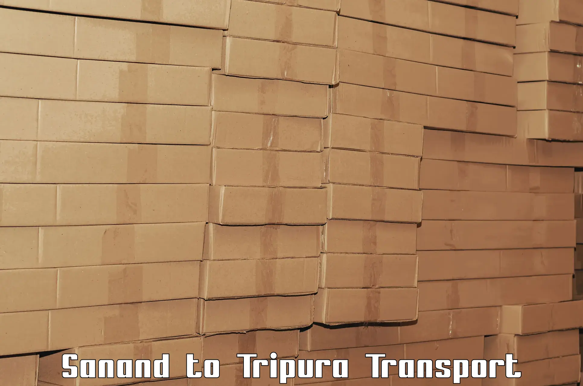 Truck transport companies in India Sanand to Tripura