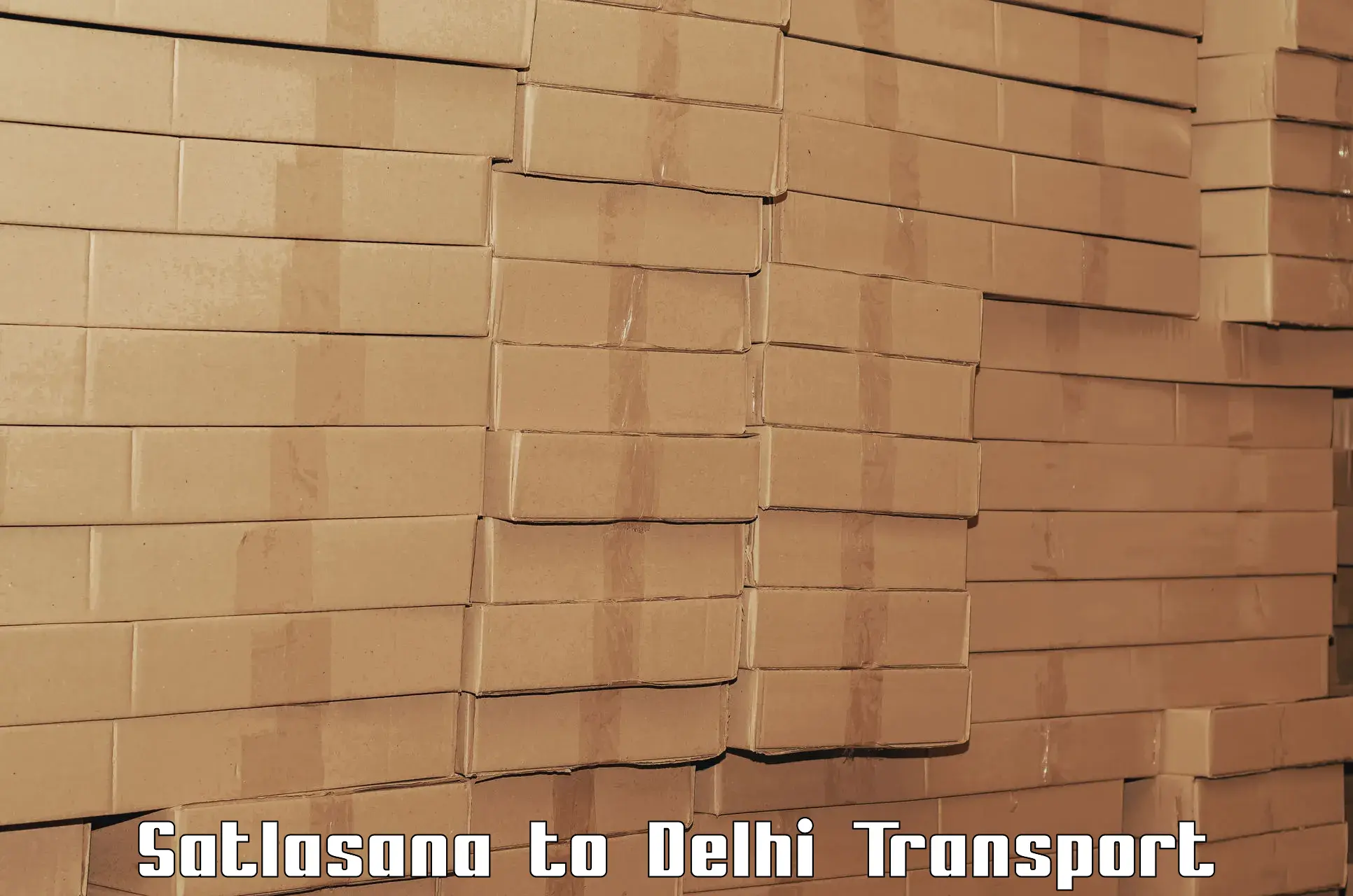 Domestic goods transportation services Satlasana to East Delhi