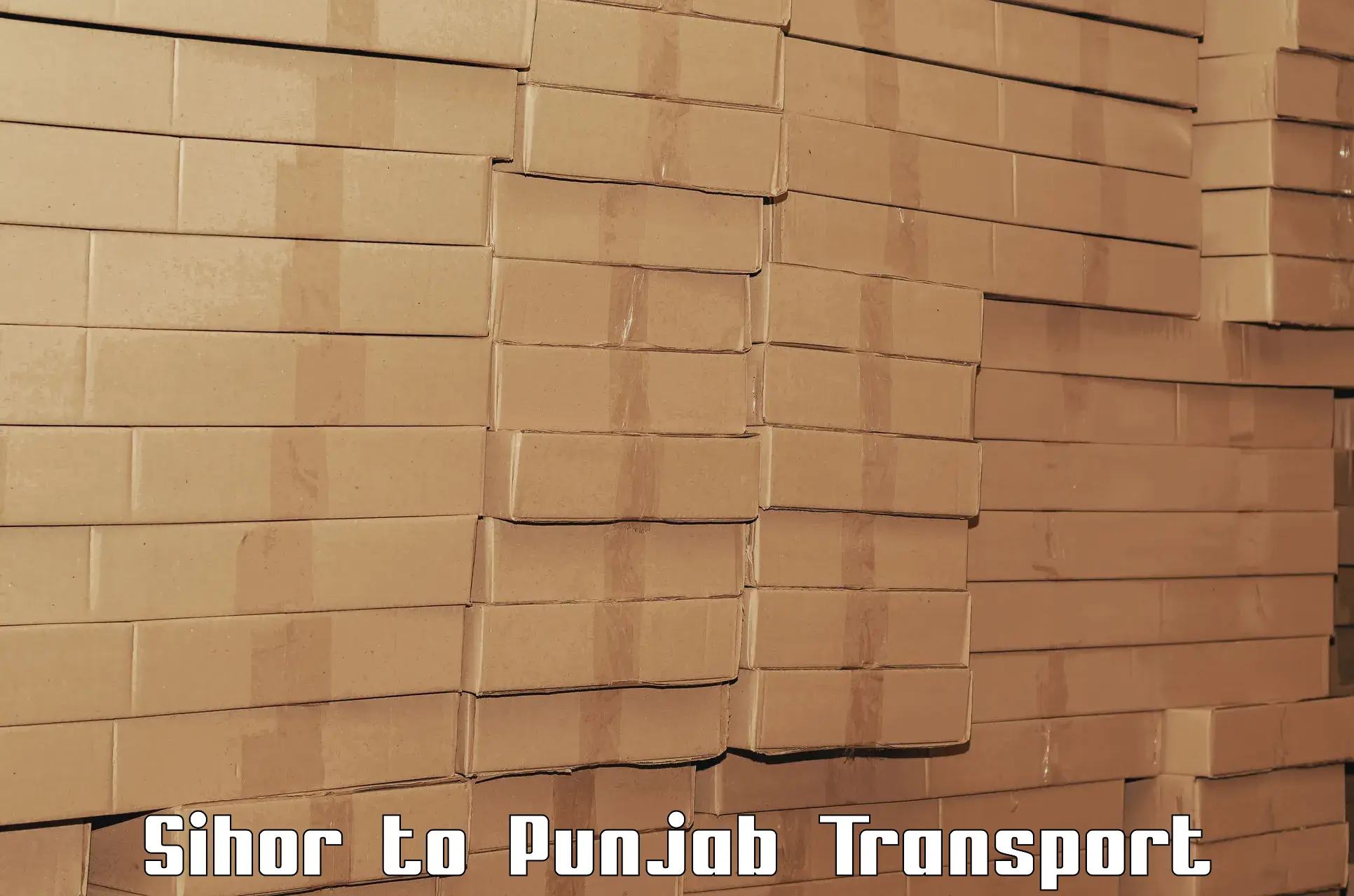 Goods transport services Sihor to Patiala