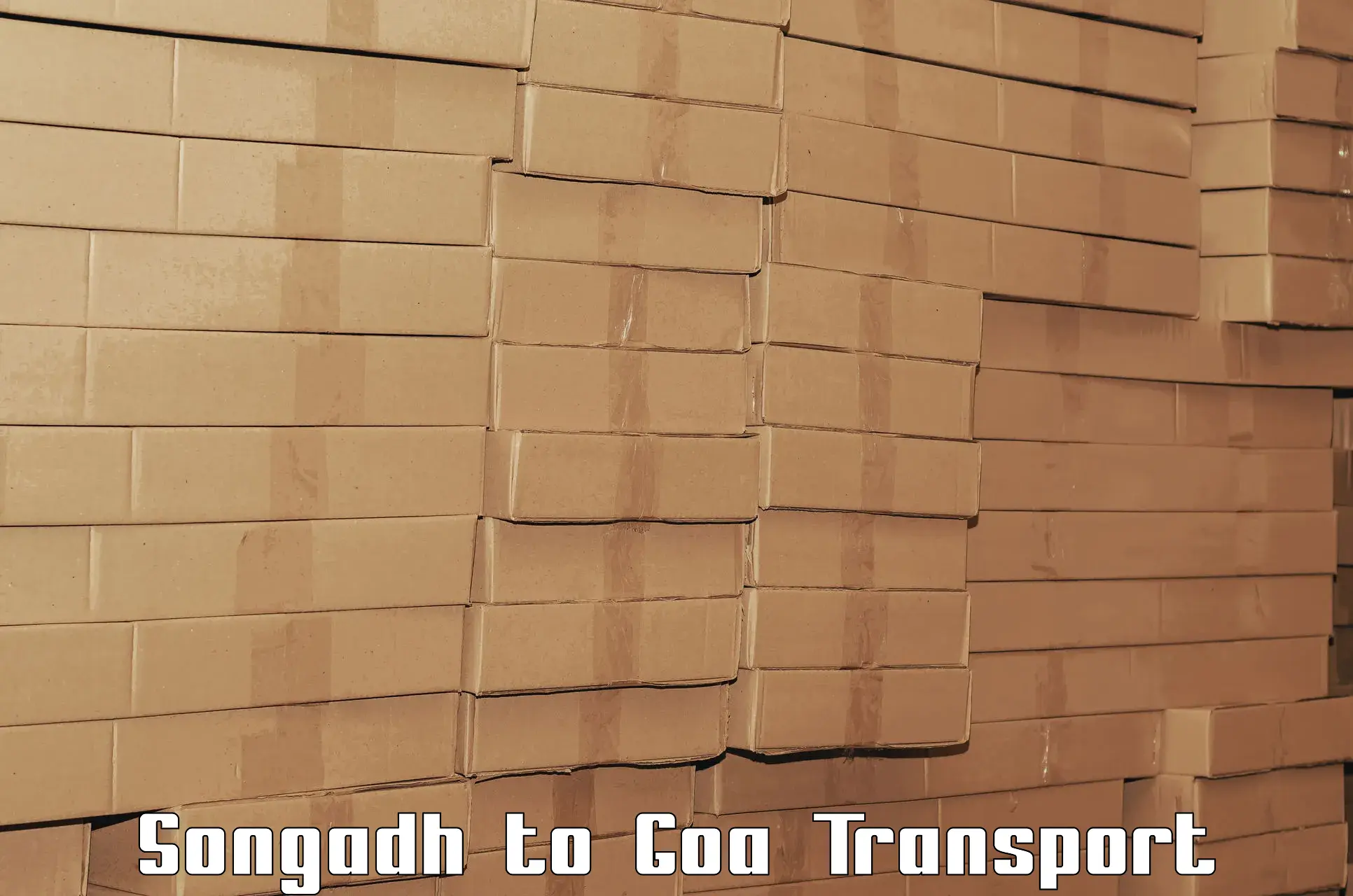 Vehicle parcel service Songadh to South Goa