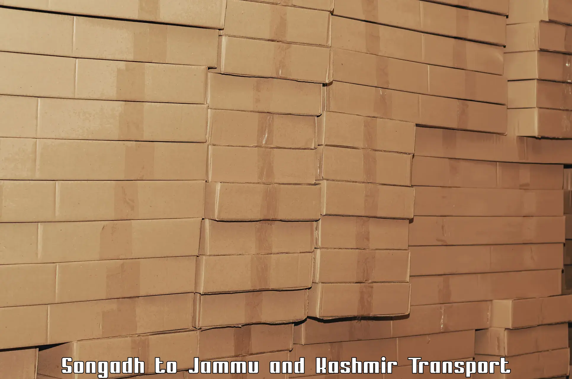 Intercity goods transport in Songadh to Jammu and Kashmir
