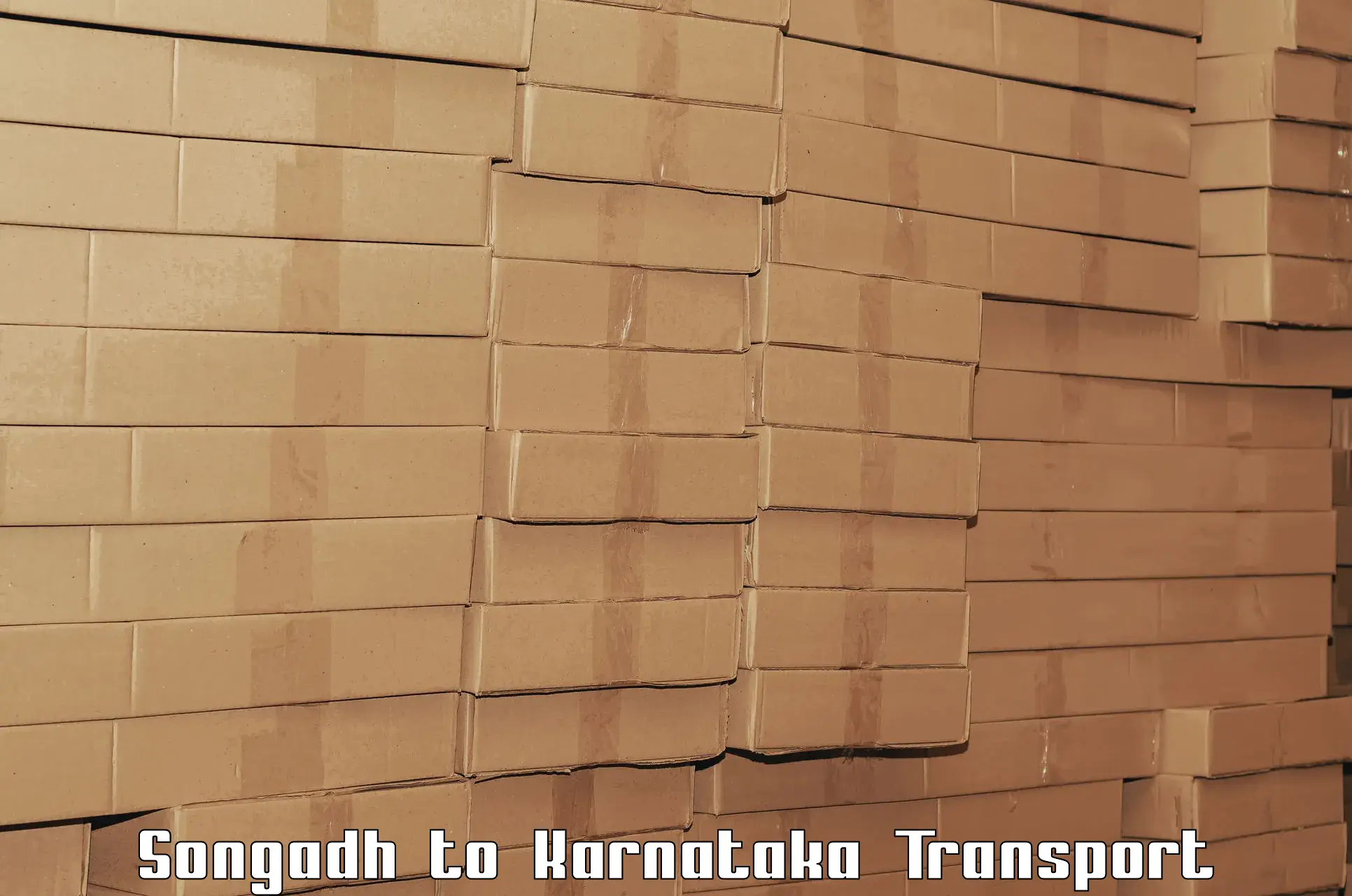Cargo transportation services Songadh to Kotturu