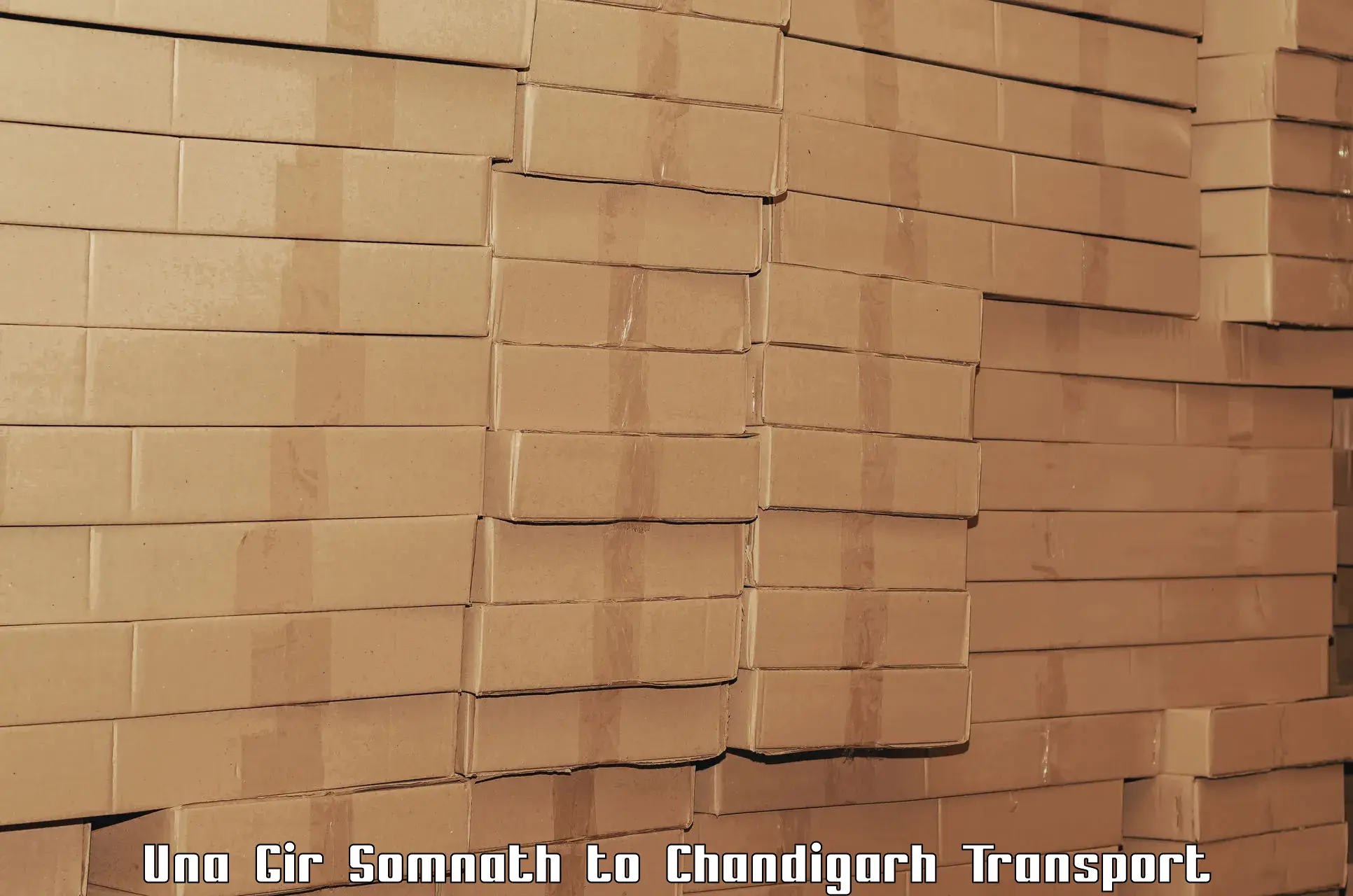 Cargo transport services Una Gir Somnath to Panjab University Chandigarh