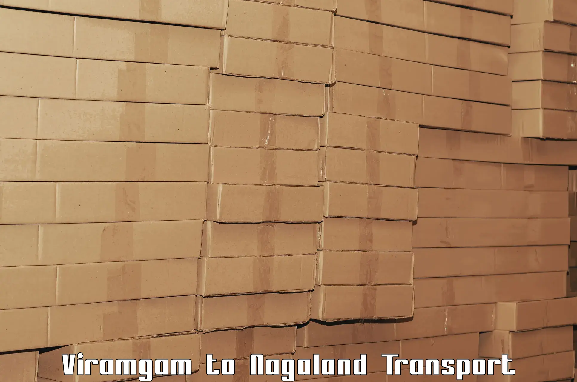 Cargo train transport services Viramgam to Tuensang