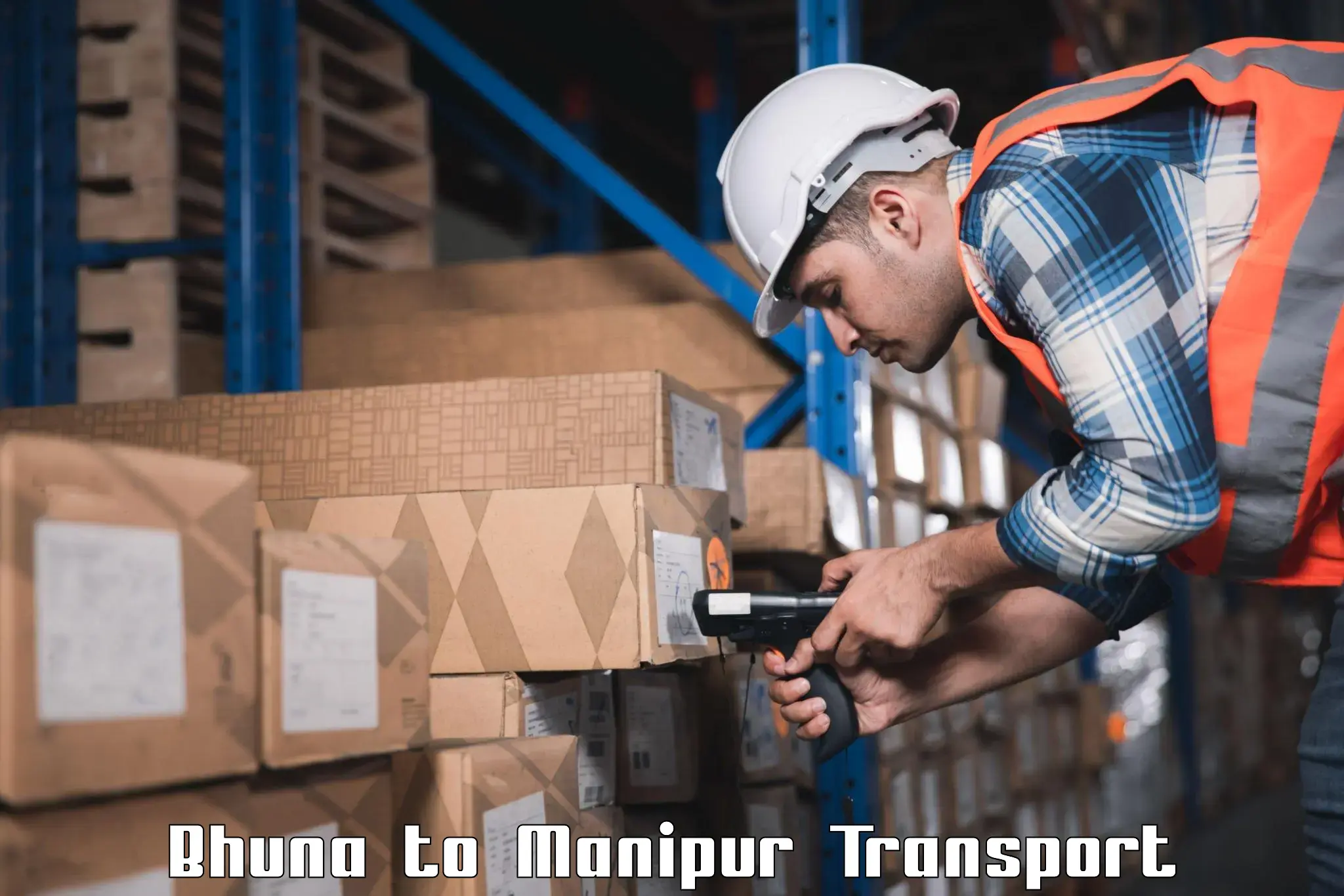 Domestic transport services Bhuna to Manipur