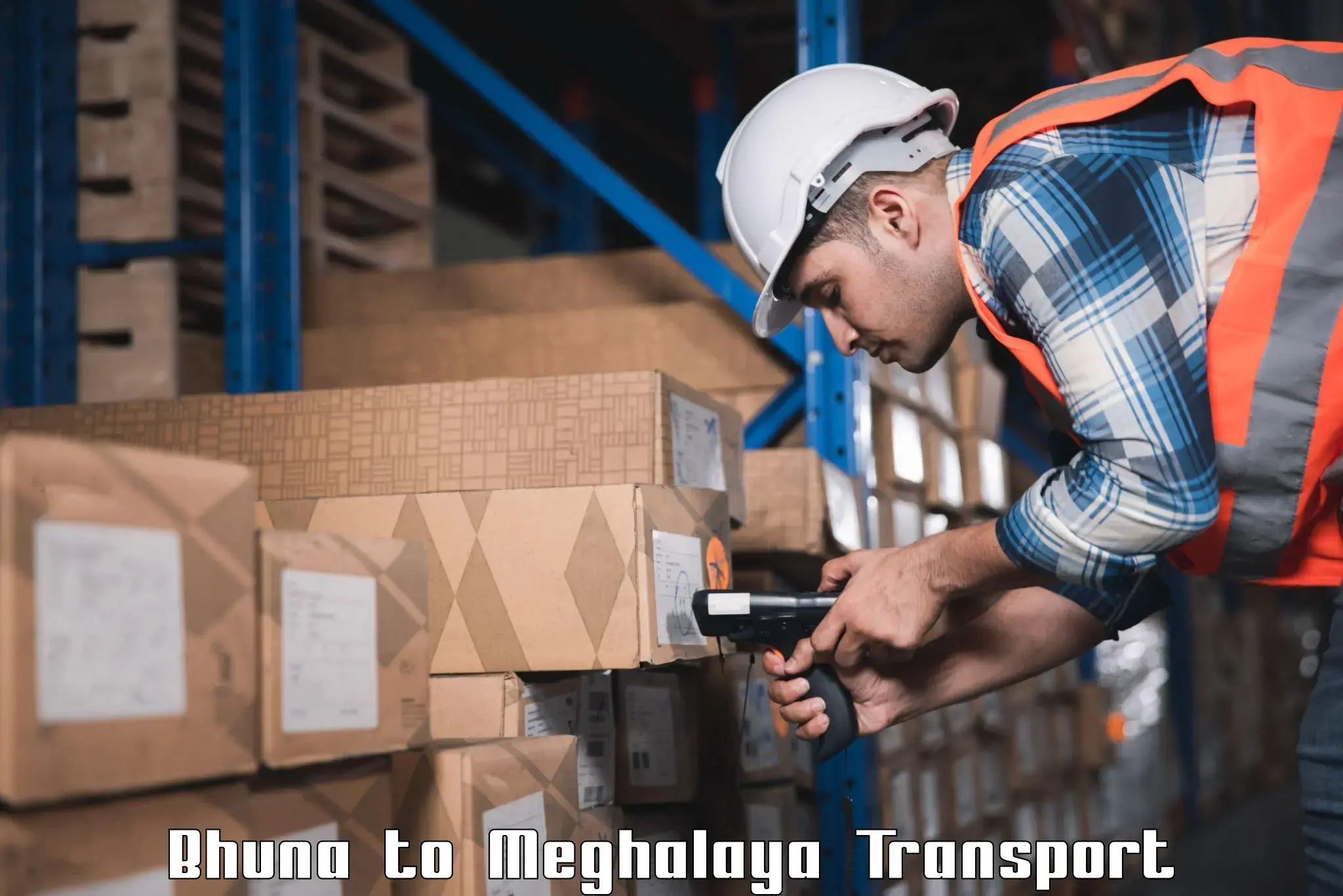 India truck logistics services Bhuna to Meghalaya