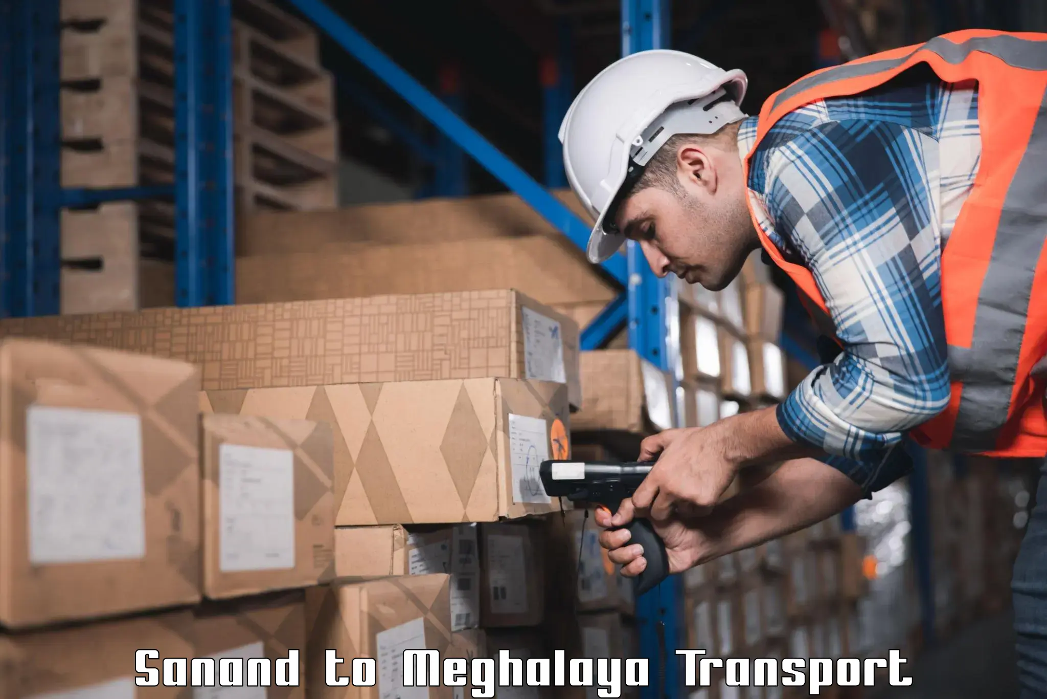 Goods transport services in Sanand to Meghalaya
