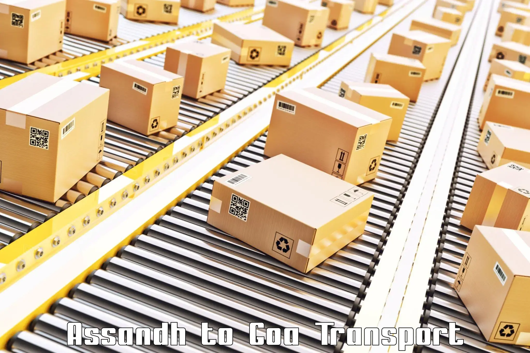 Goods delivery service Assandh to IIT Goa