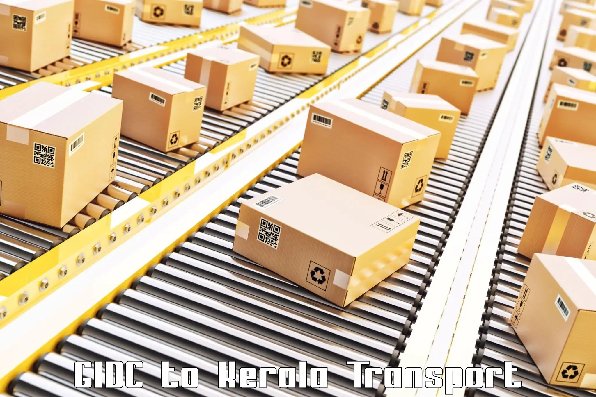 India truck logistics services GIDC to Cherpulassery