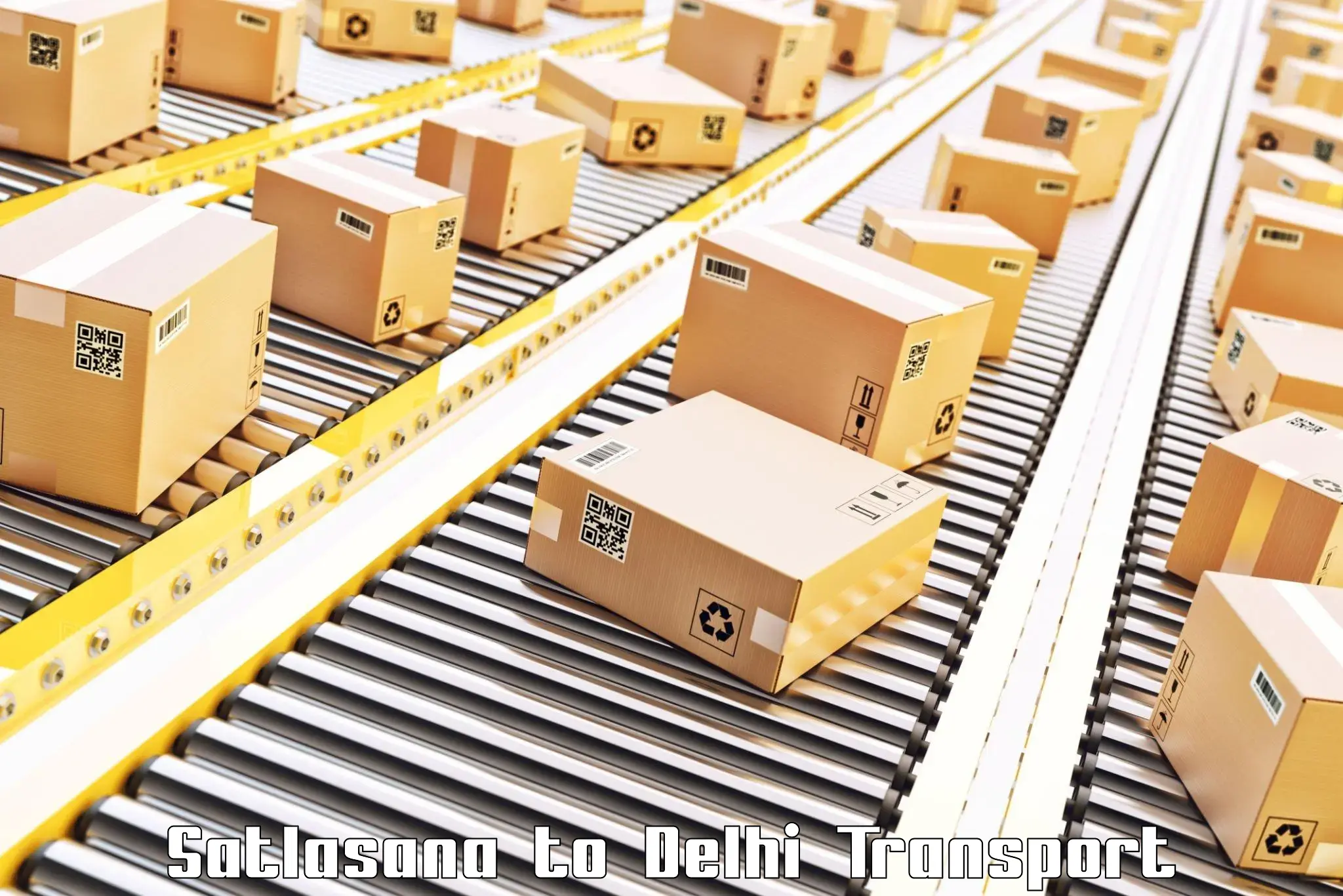 India truck logistics services Satlasana to Delhi