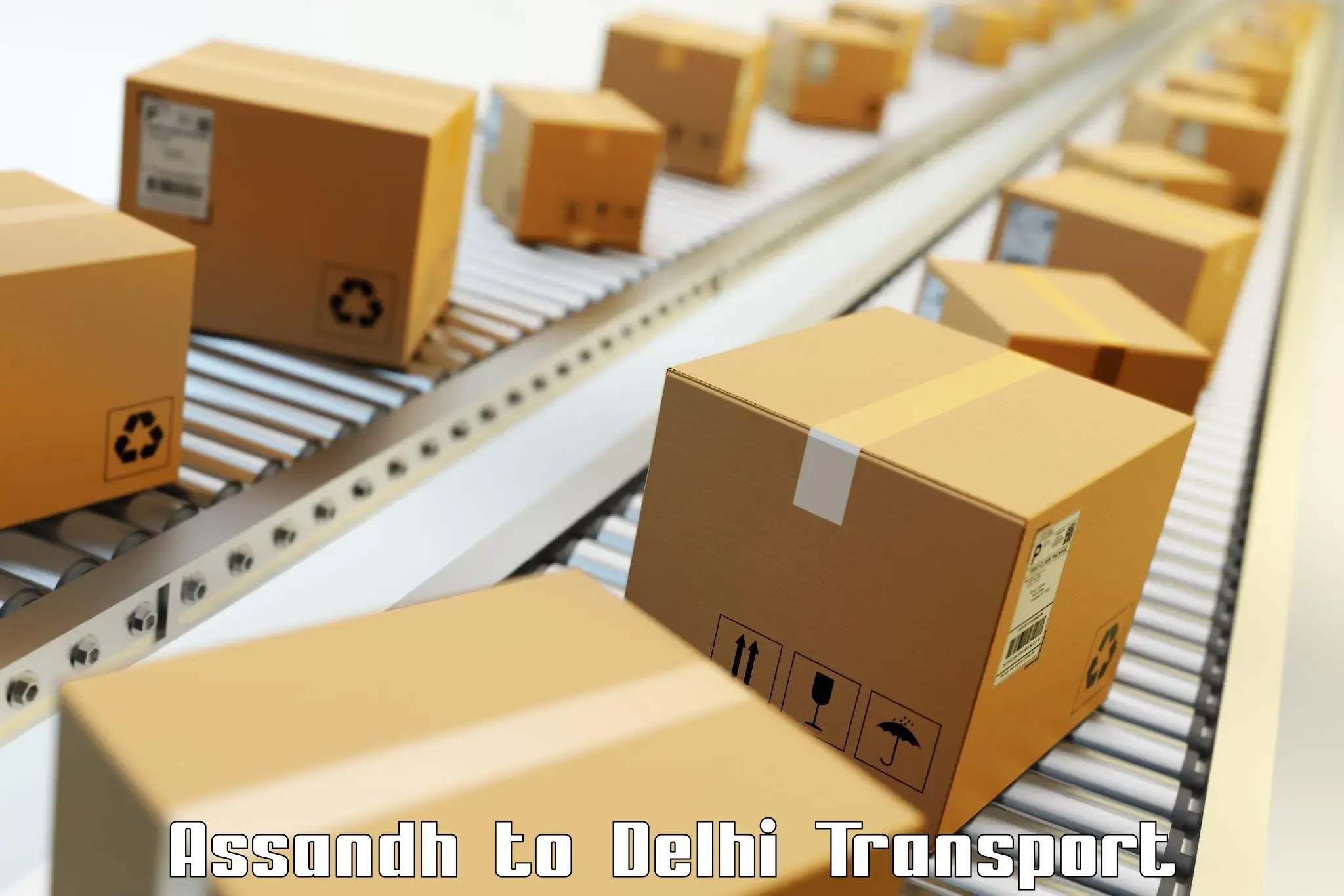 Air cargo transport services in Assandh to Guru Gobind Singh Indraprastha University New Delhi