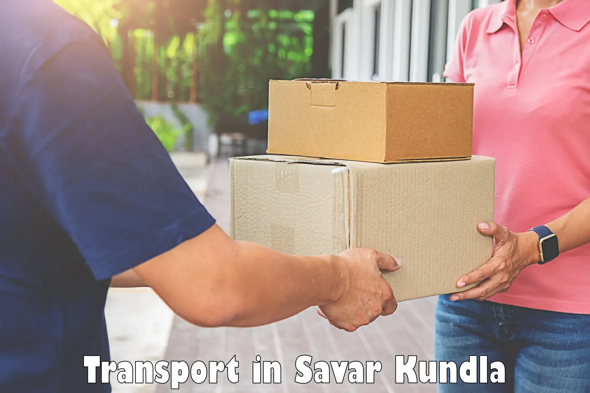 Daily parcel service transport in Savar Kundla