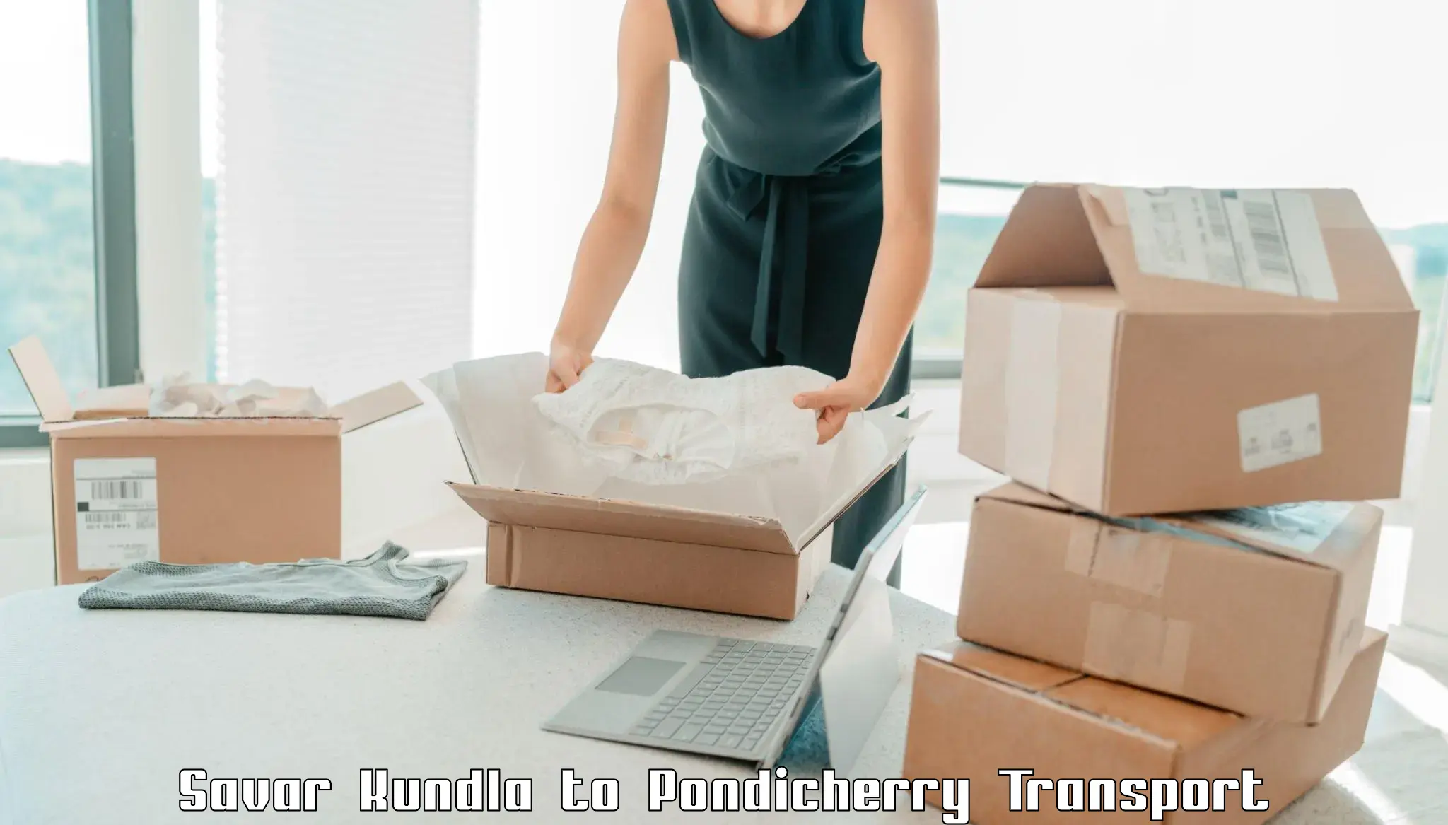 Truck transport companies in India Savar Kundla to Pondicherry University