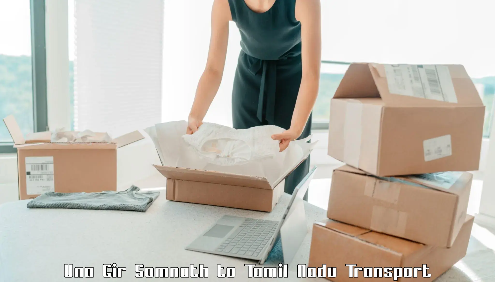 Furniture transport service Una Gir Somnath to SRM Institute of Science and Technology Chennai
